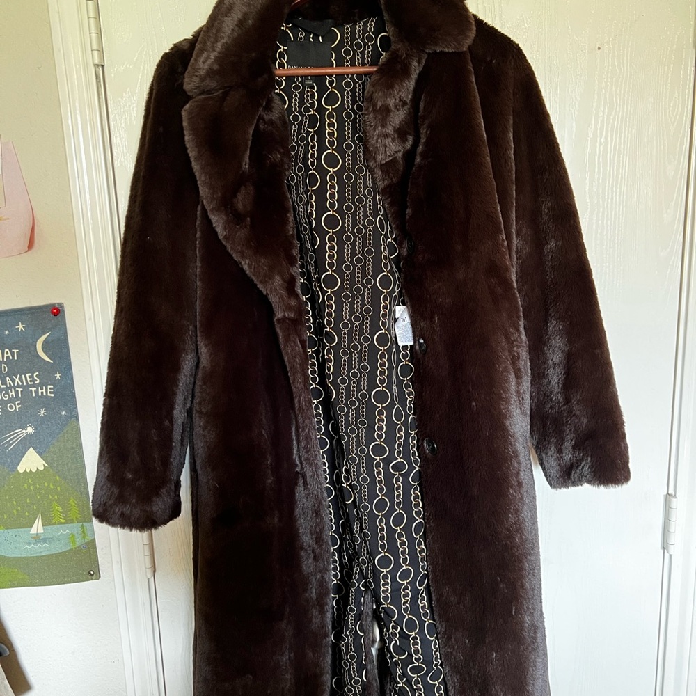 Banana Republic Black and Gold Chain Pattern Jacket